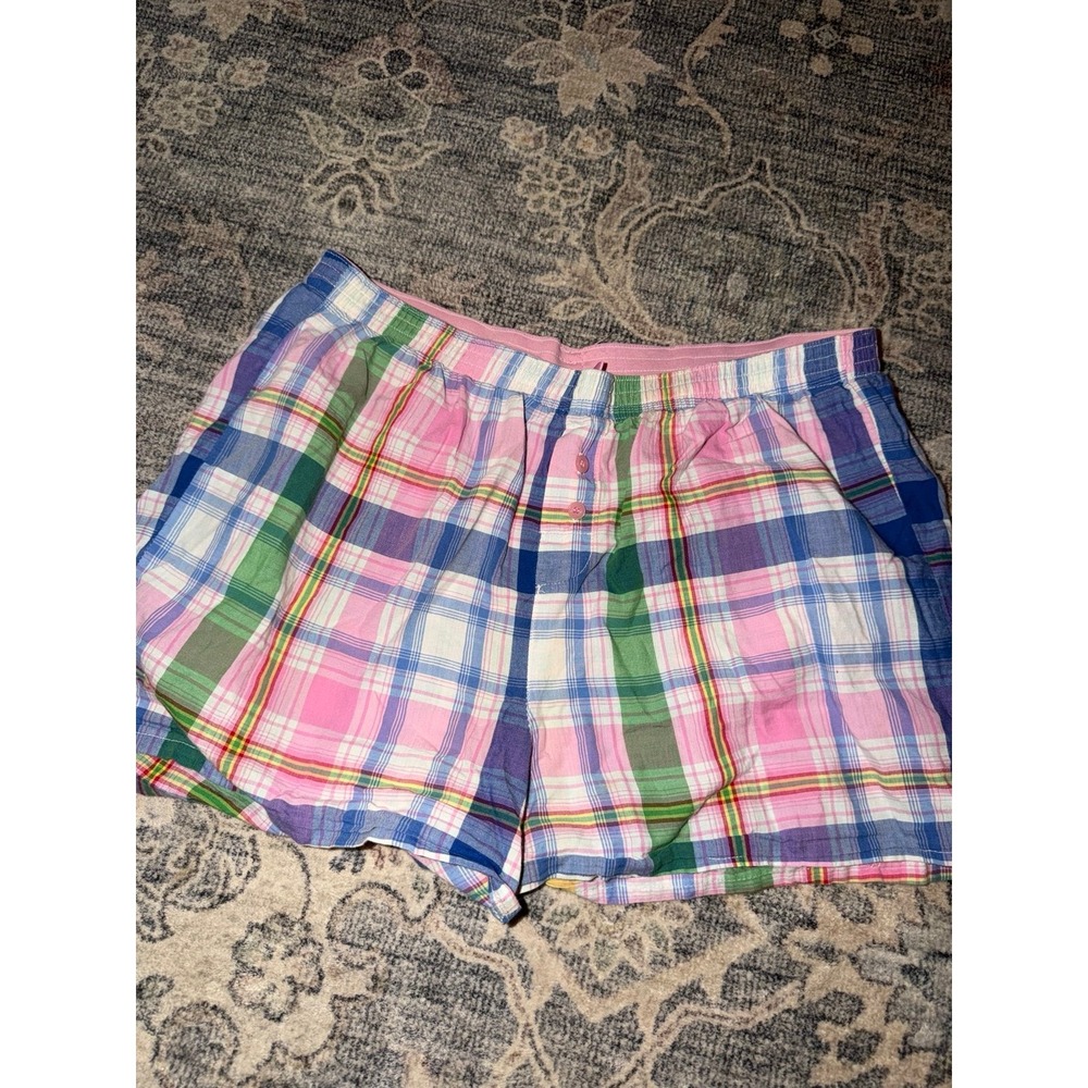 Vintage Y2K Victoria's Secret PINK Boxer Shorts Plaid